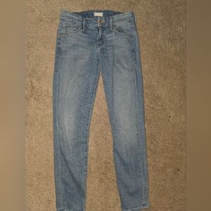 Mother The Looker Crop Light Kitty Jeans sz 27
